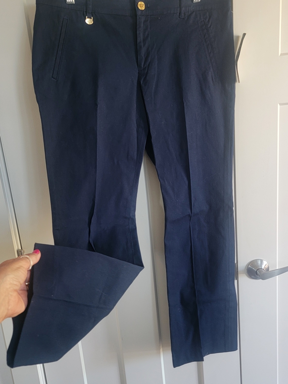 NWT Ralph Lauren Capri Navy Pants SIZE 12